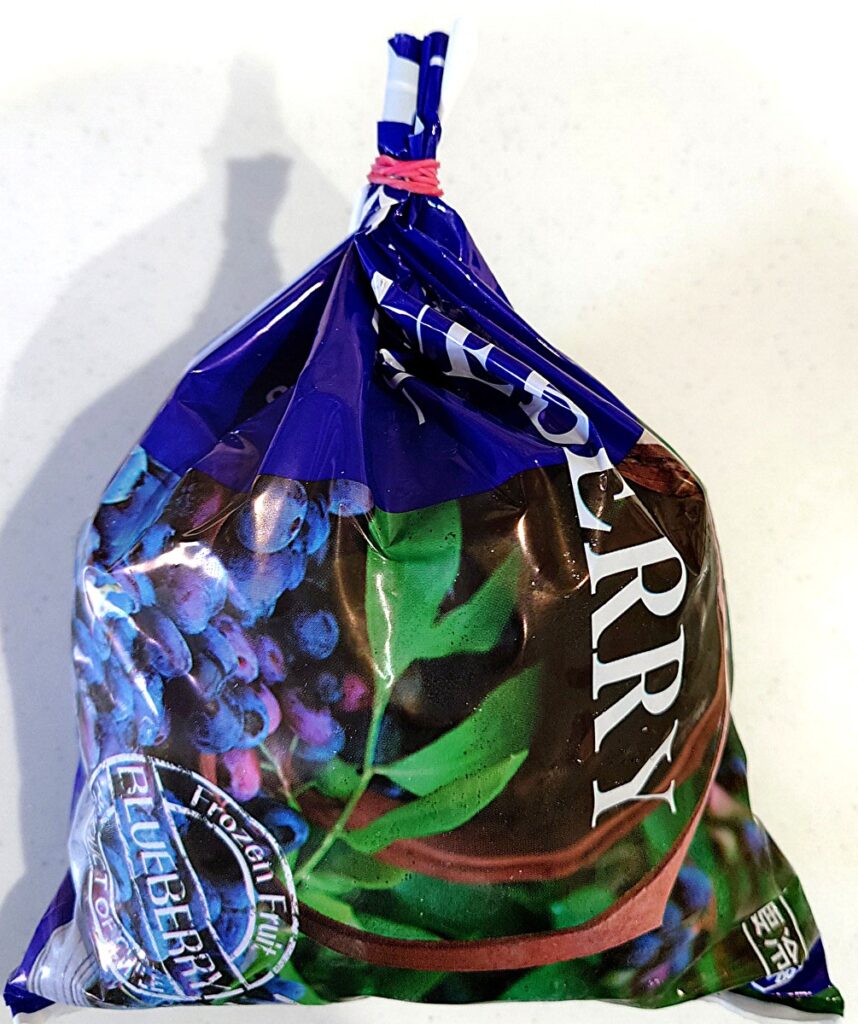 業務スーパー 冷凍 ブルーベリー 輪ゴム止め