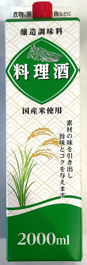 業務スーパー 菊川 料理酒 パッケージ表