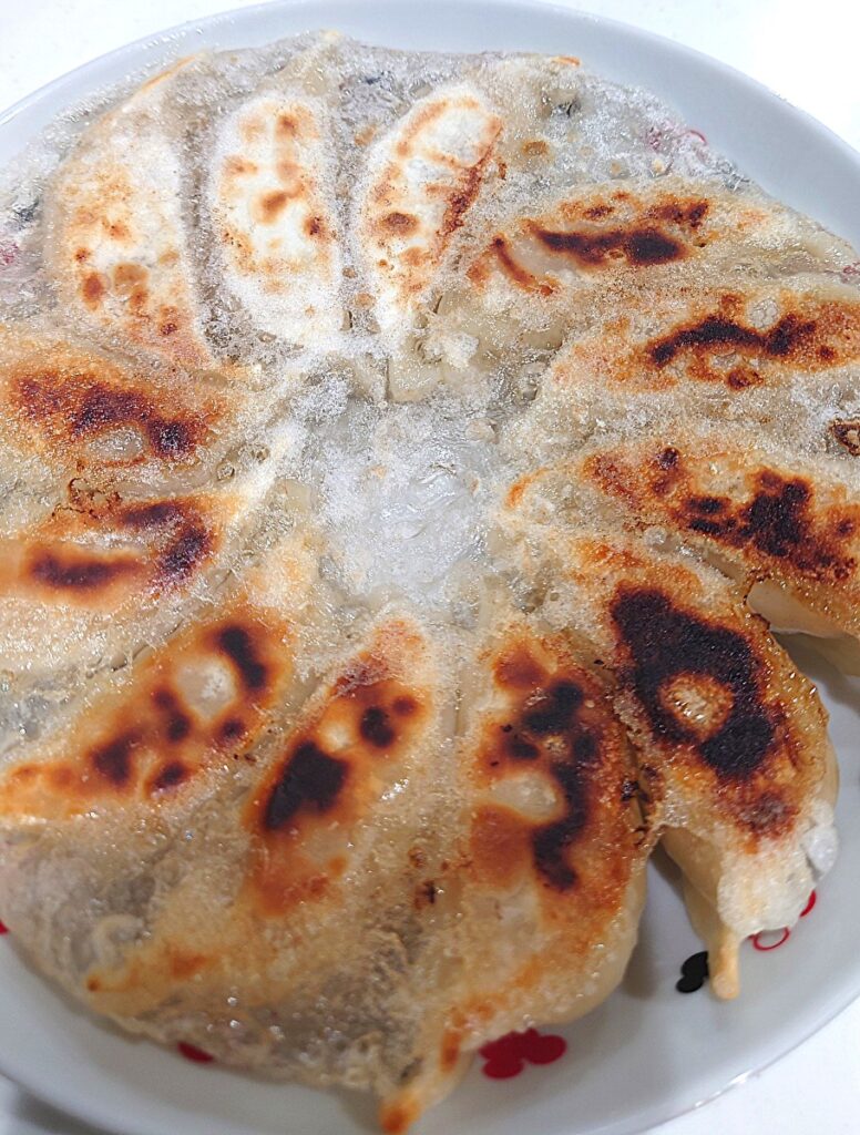 業務スーパー 冷凍 豚肉餃子 出来上がり写真