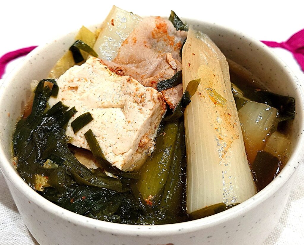 業務スーパー 調味料 キムチ鍋 盛り付け