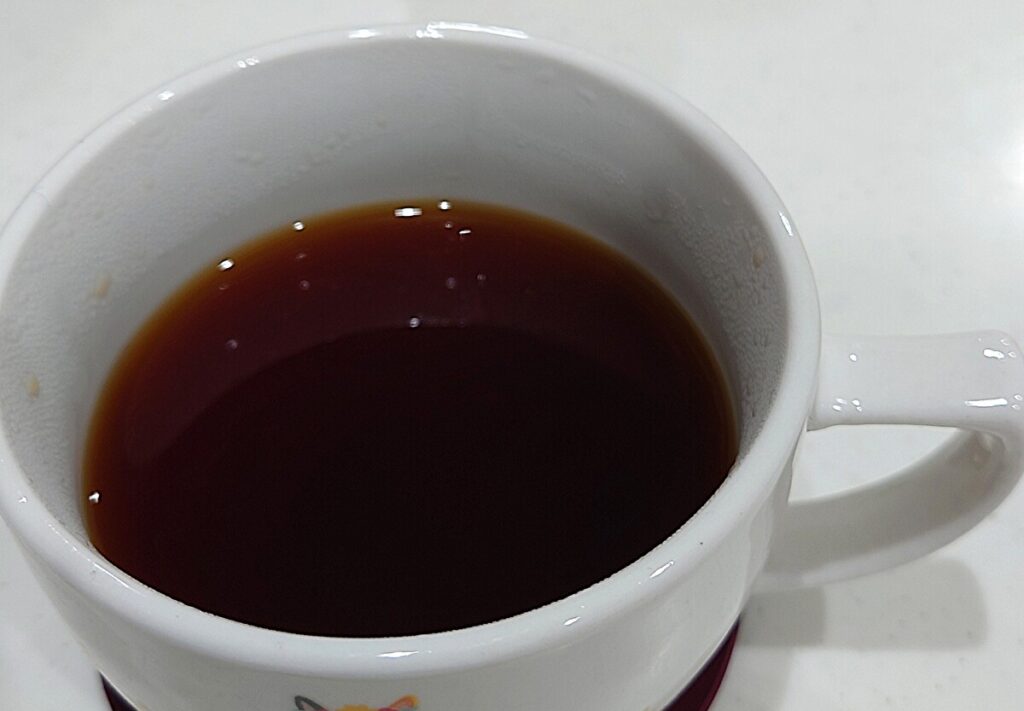 業務スーパー ラグジュアリッチ コーヒー豆 モカ 抽出したところ