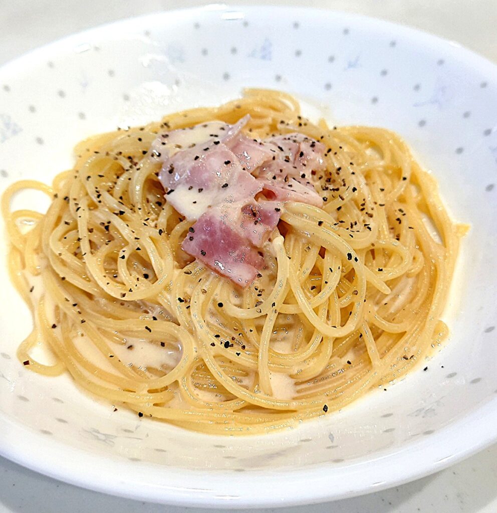アレンジレシピ 即席カルボナーラ風