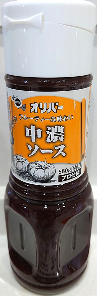 業務スーパー 調味料 オリバー中濃ソース パッケージ表