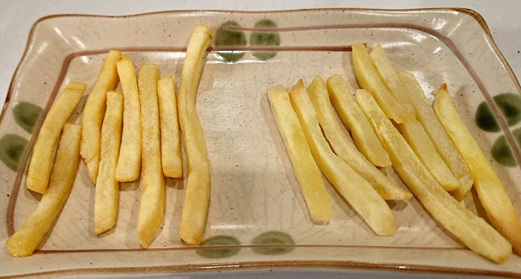 業務スーパー 冷凍 フライドポテト シューストリング 調理後