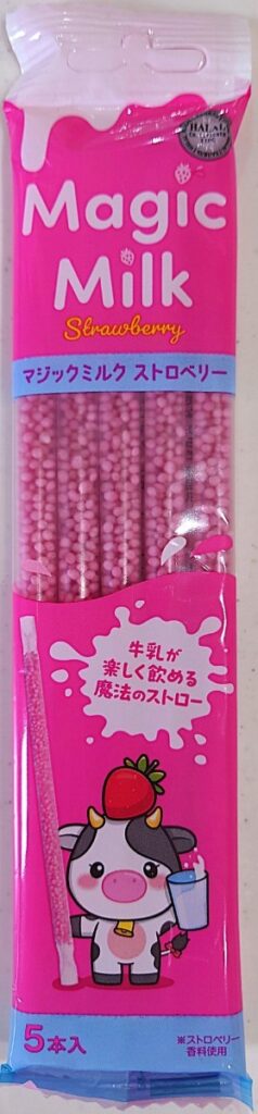 業務スーパー マジックミルク ストロベリー パッケージ表