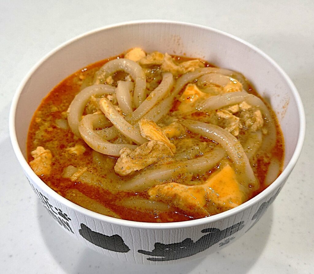 業務スーパー レッドカレー うどん