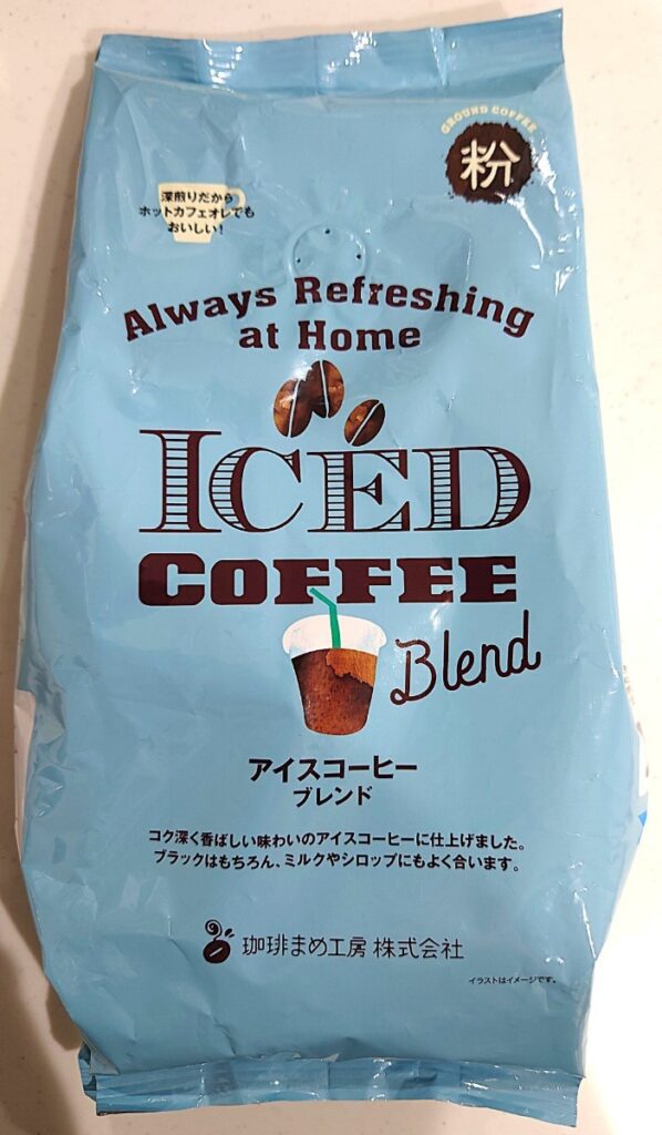 業務スーパー アイス コーヒー ブレンド 粉 パッケージ表