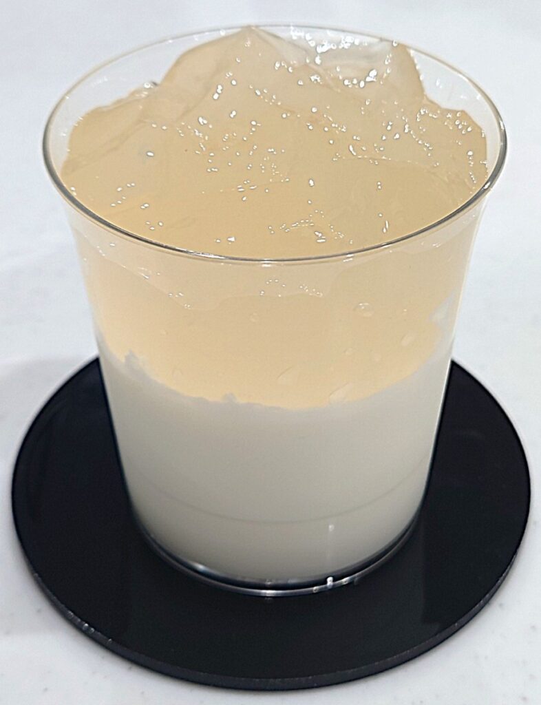 業務スーパー 牛乳パックスイーツ 白桃ゼリー アレンジゼリー