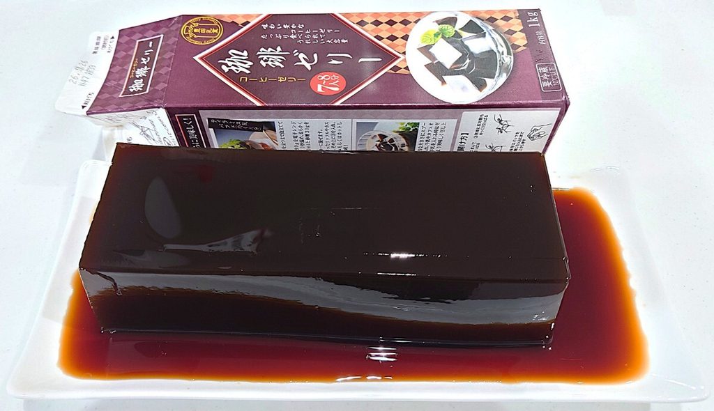 業務スーパー 牛乳パックスイーツ コーヒーゼリー 全体のサイズ感